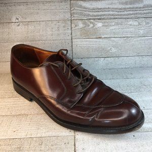 Cole Haan Brown Leather Split Toe Mens Derby Shoes
